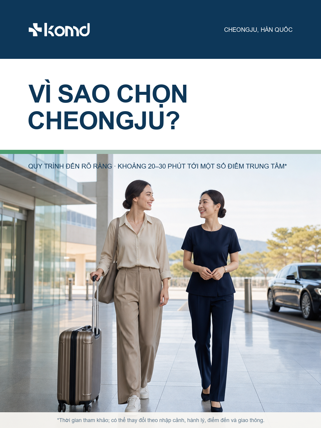 Vì sao nên chọn Sân bay Quốc tế Cheongju? Khởi đầu thuận tiện cho hành trình khám phá Cheongju và miền Trung Hàn Quốc