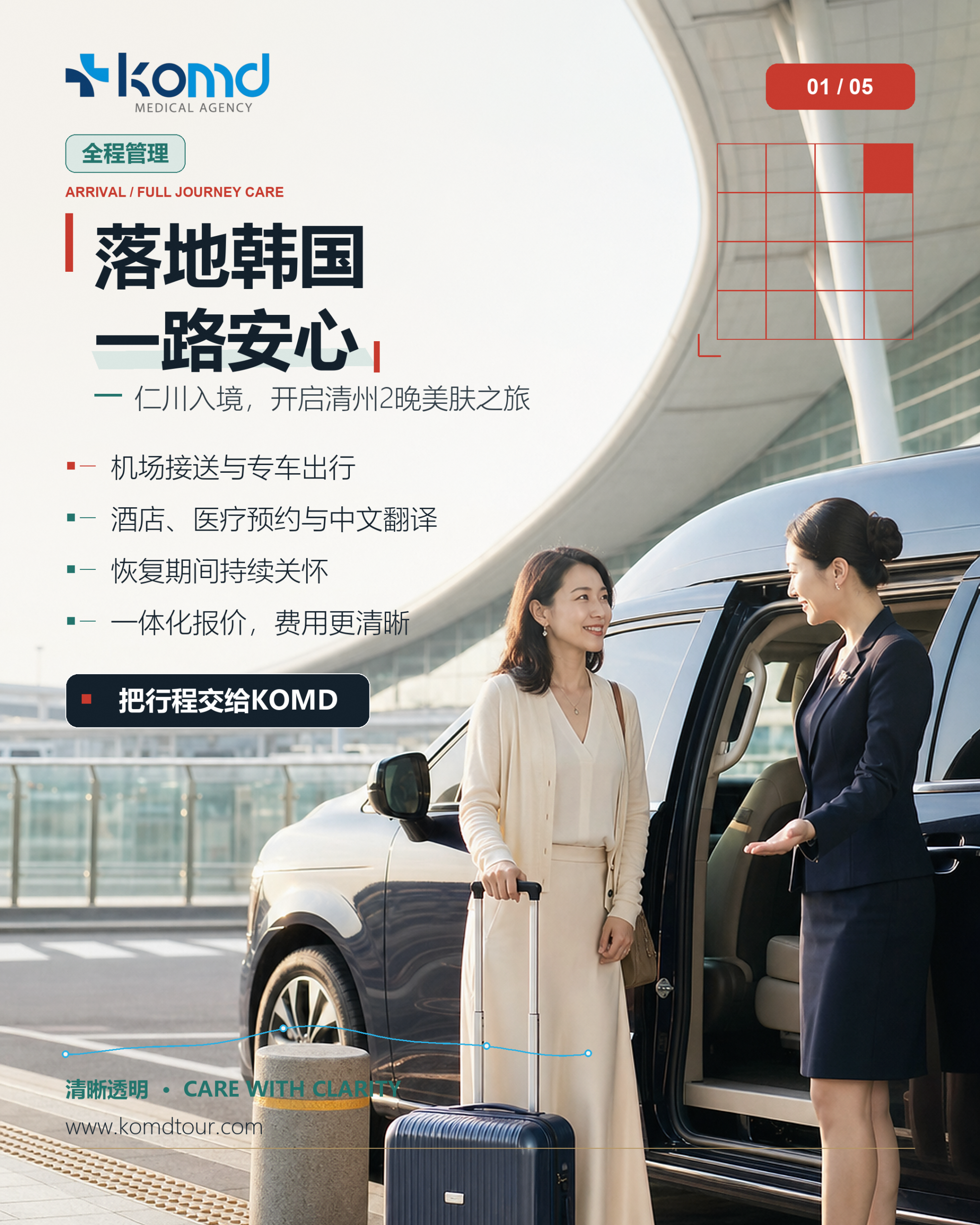 从落地到恢复：KOMD为你规划更清晰、更从容的韩国医疗之旅