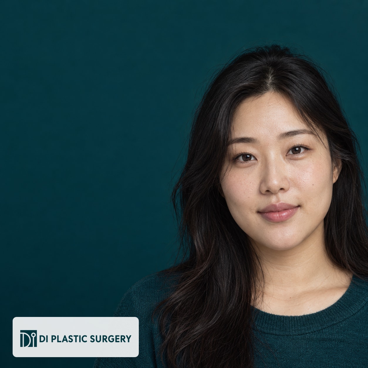 AI-generated fictional adult with natural facial proportions; not a cheekbone-reduction patient or predicted result