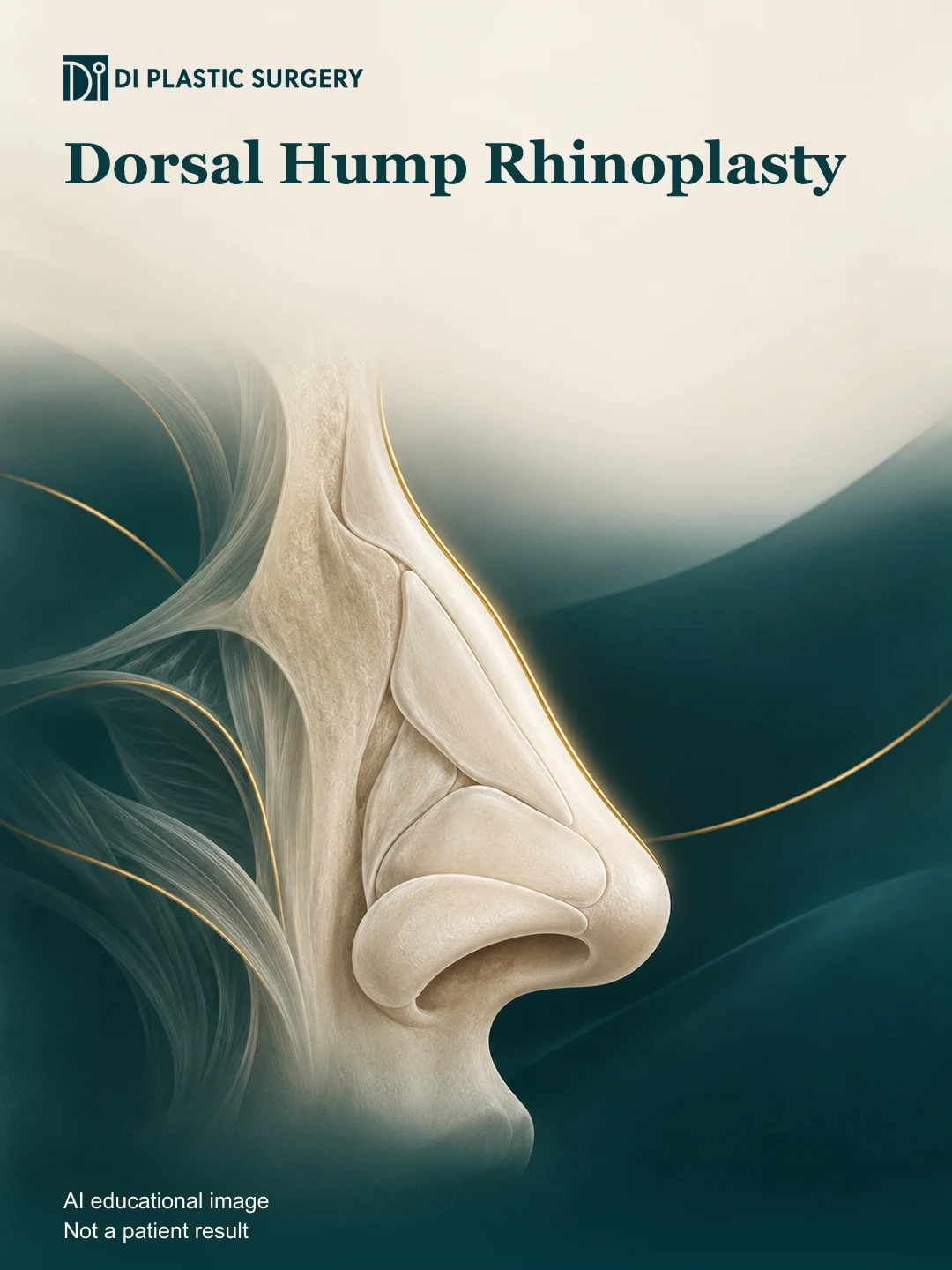 Dorsal Hump Rhinoplasty in Seoul: A One-Month Reel in Context — AI educational concept illustration, not a patient result