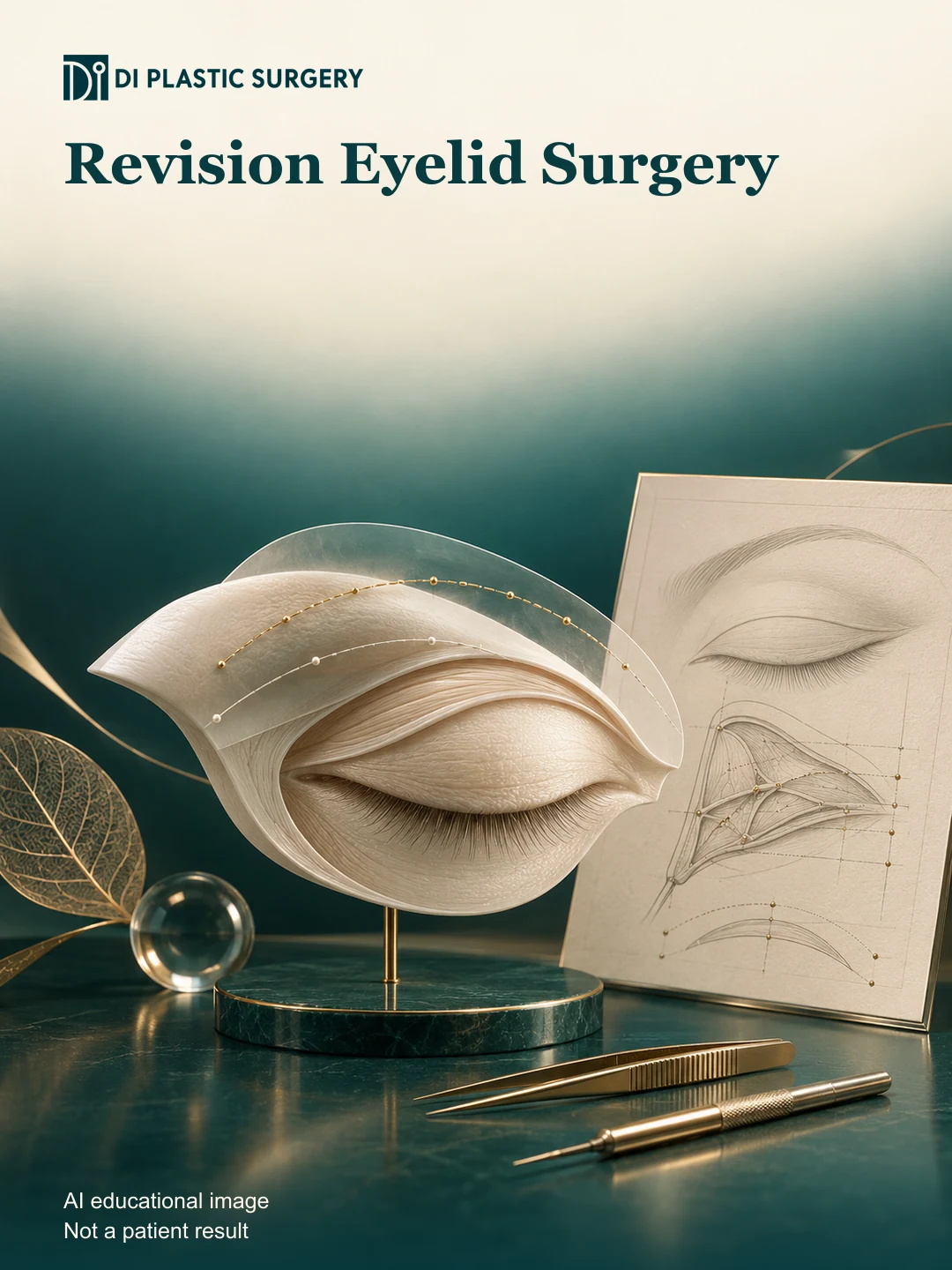 Planning a Seoul Trip for Revision Eyelid Surgery — AI educational concept illustration, not a patient result