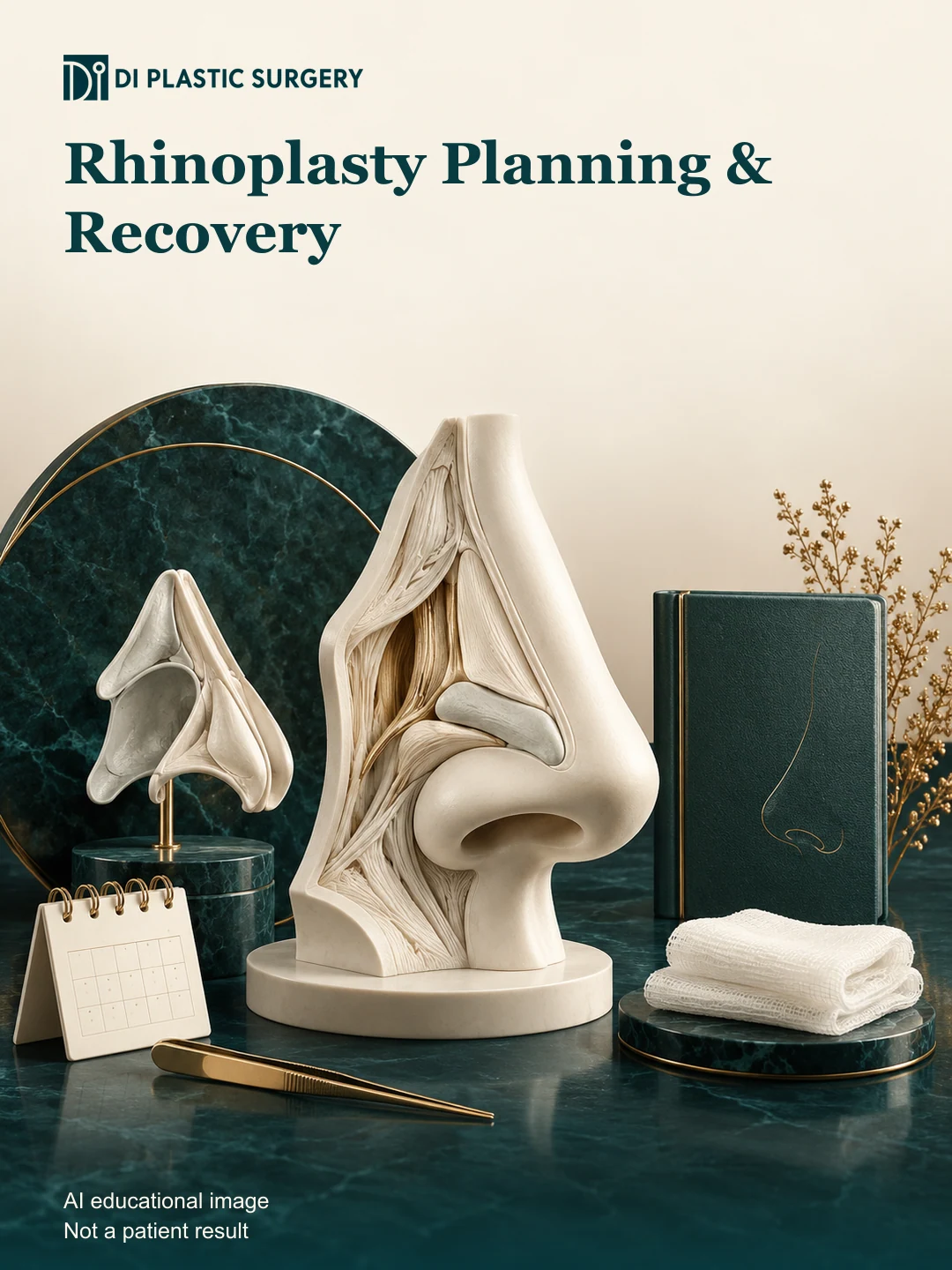 Rhinoplasty in Seoul: Understanding a One-Month Follow-Up — AI educational concept illustration, not a patient result