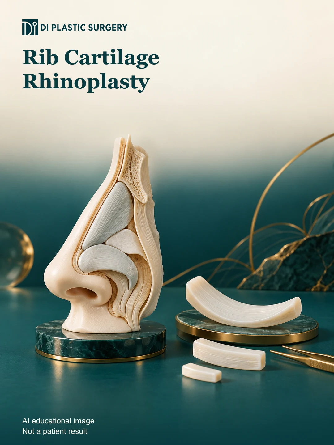 Rib Cartilage Rhinoplasty in Korea: A Seoul Trip Planning Guide — AI educational concept illustration, not a patient result