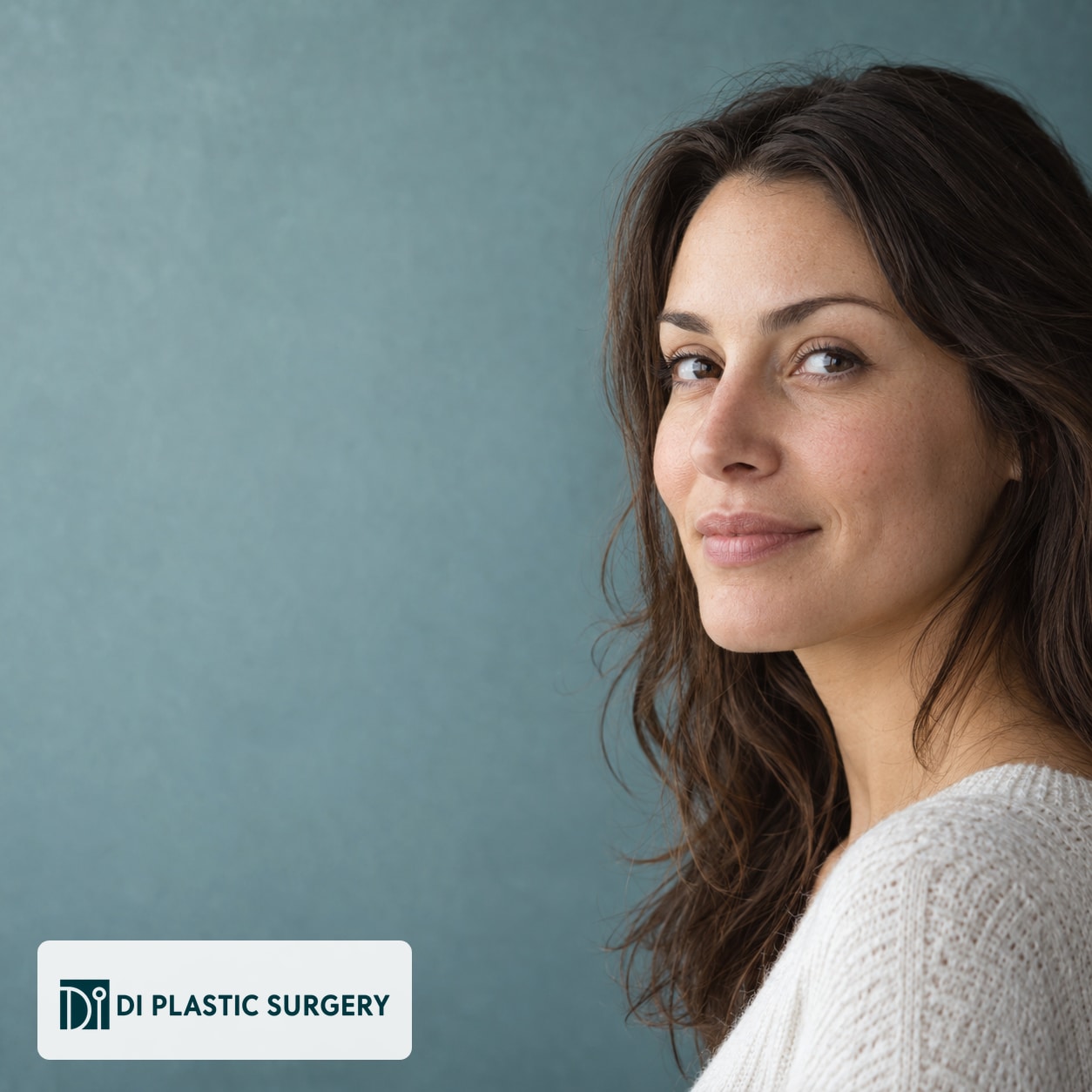 AI-generated fictional adult portrait for a VIP rhinoplasty planning guide; not a DI patient or surgical result